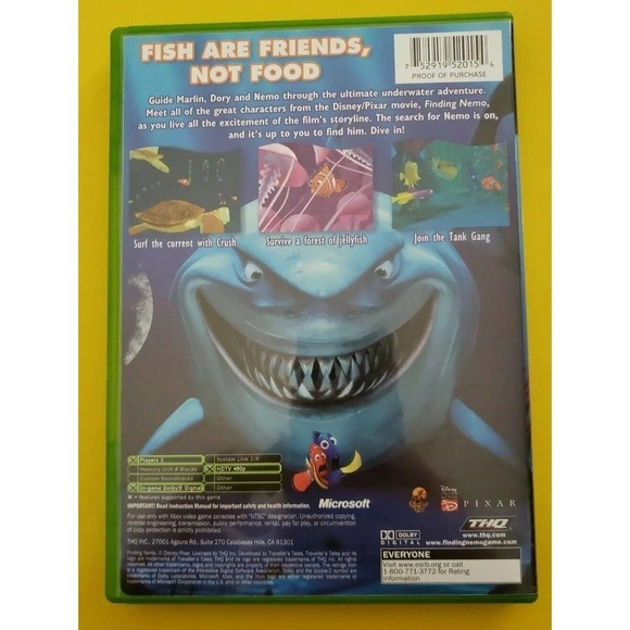 Finding Nemo (Microsoft Xbox, 2003) - Picture 2 of 3